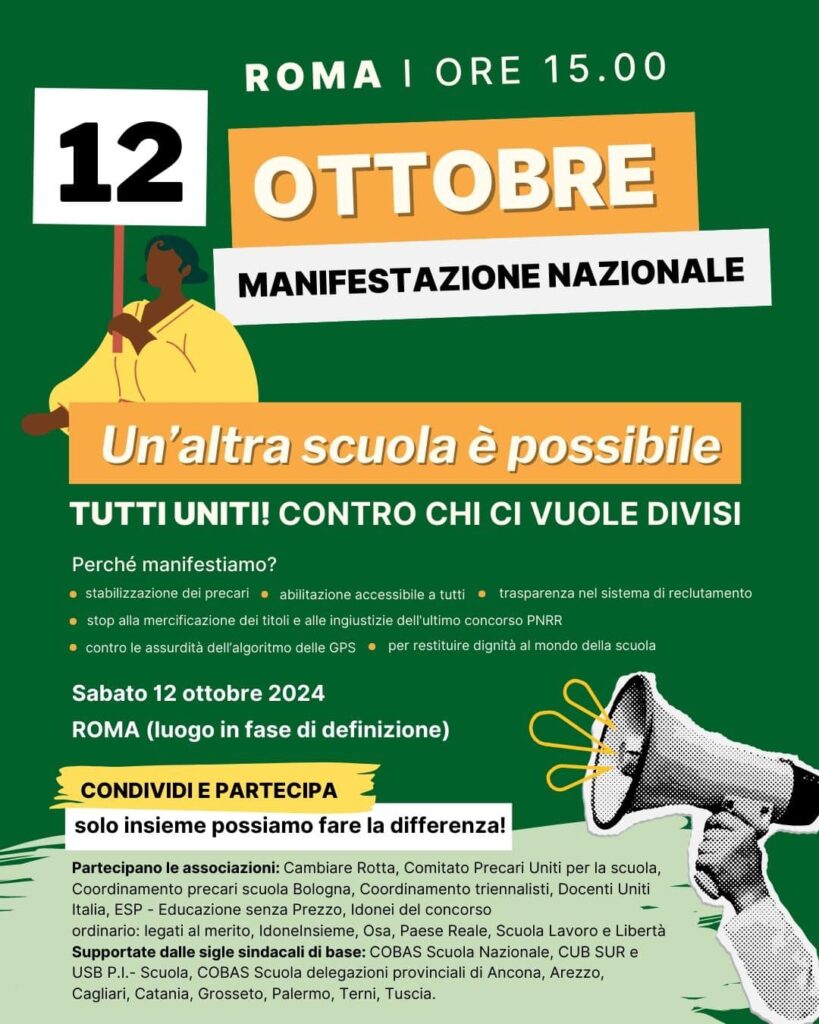 manifestazione nazionale precariə